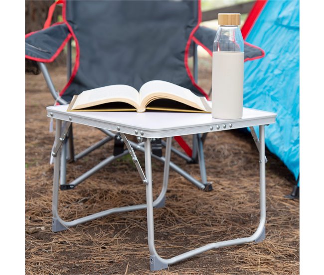 Aktive Mesa plegable pequeña camping antivuelco y ultraligera Malva