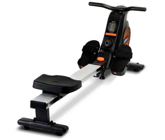 Máquina Remo Trainer IMPULSE Resistencia Magnética Plegable Fitness En Casa. Gridinlux Negro