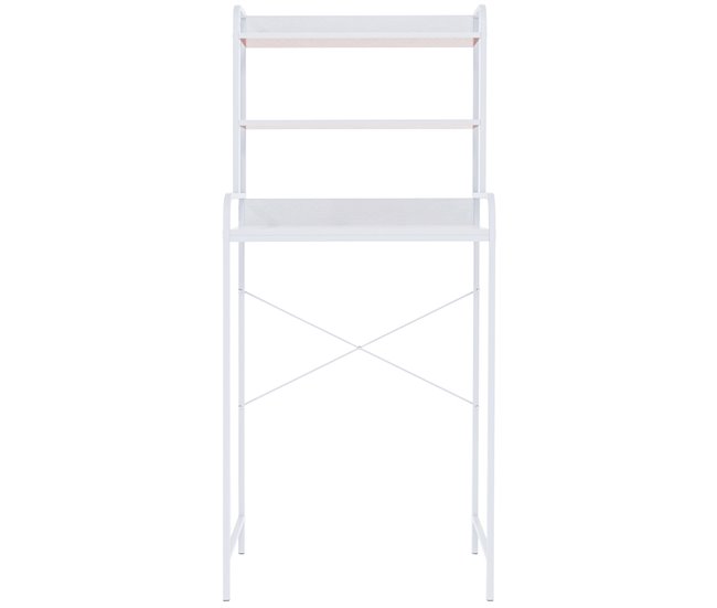 Mueble para lavadora Darby con estantes Blanco