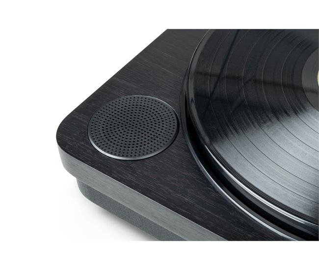 Tocadiscos Bluetooth con altavoces integrados Negro