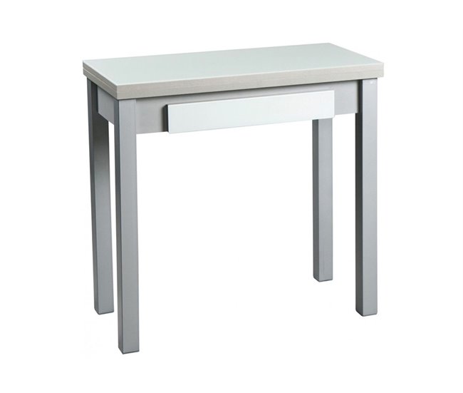 Mesa de cocina extensible CONFOR libro Blanco