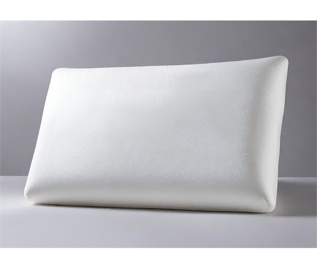 Almohada Plana "L" y Funda de Satín Extra 50x30 Blanco