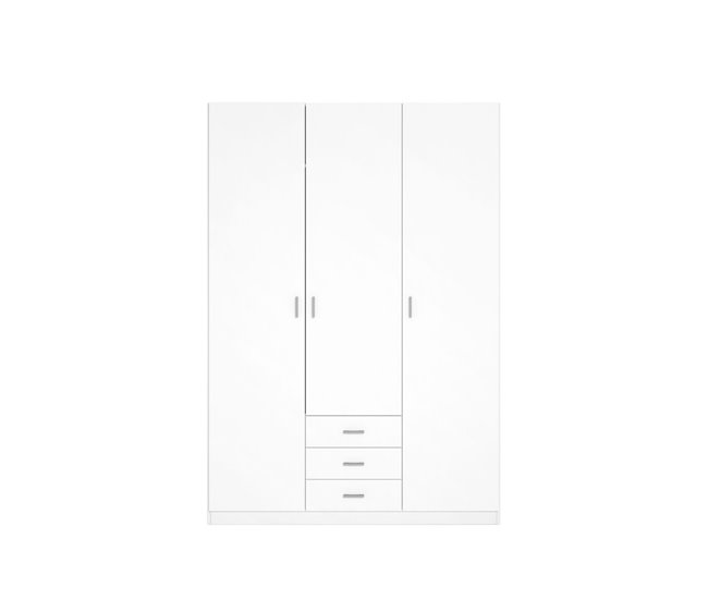 Armario Roma  puertas +  cajones 150 Blanco