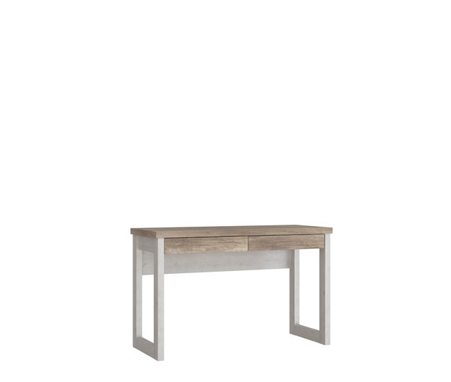 Escritorio VERONA 2 cajones blanco/Roble Blanco/ Madera