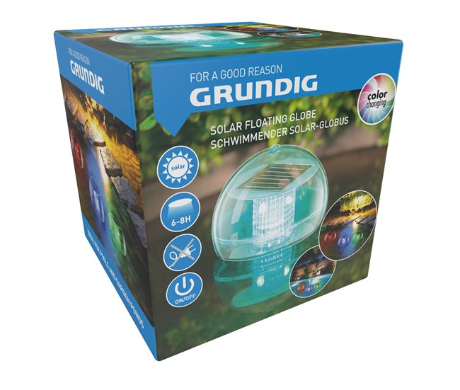 Globo solar flotante marca GRUNDING 11cm Transparente