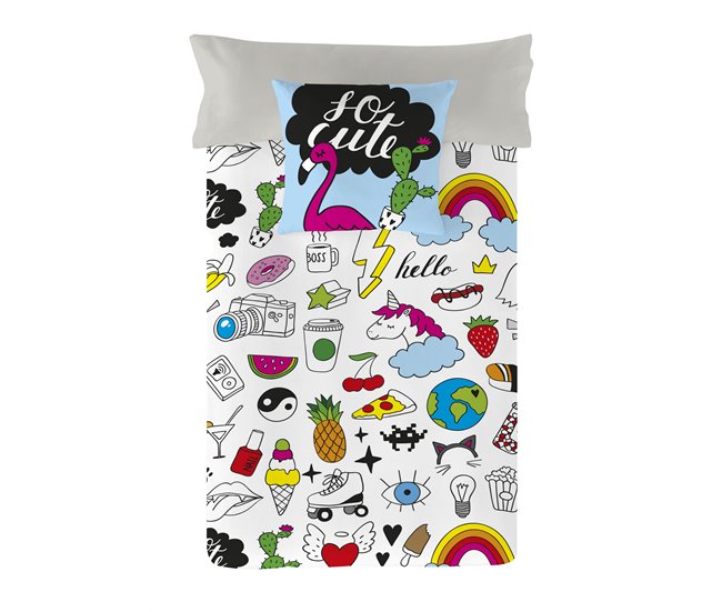 FUNDA NÓRDICA COOL ICONS Estampado