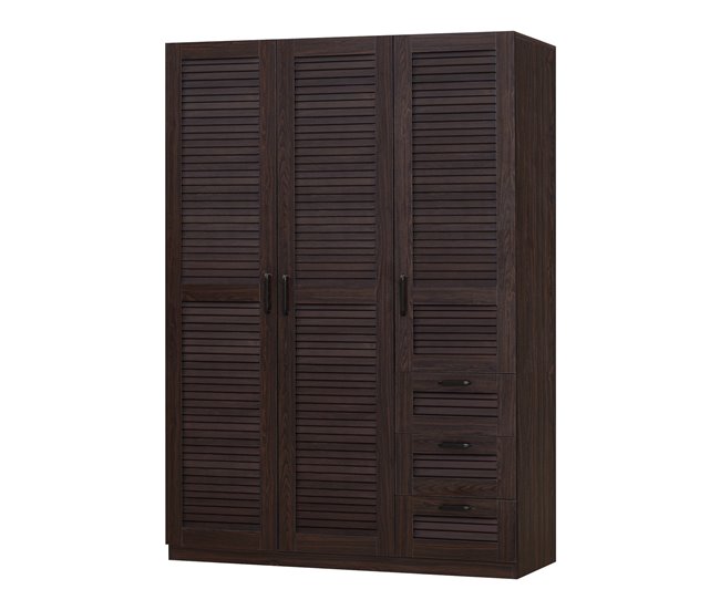 Armario Ropero Finning MDF 120 Marron
