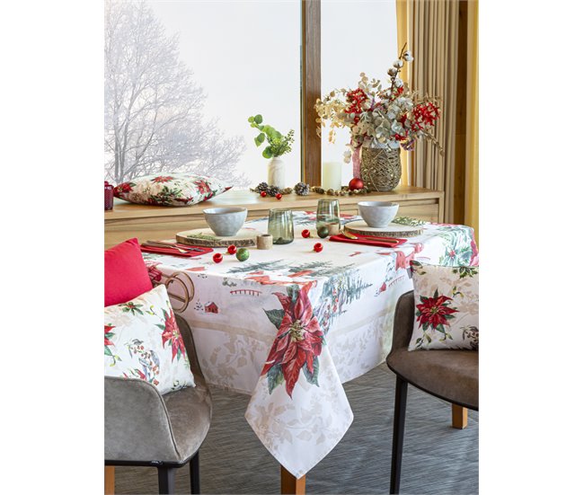 MANTEL DE NAVIDAD CHAMONIX Beige