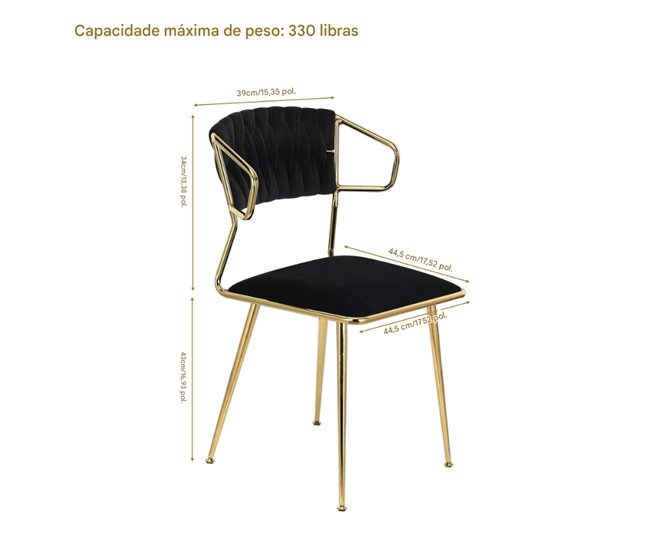 2 piezas, silla de comedor, silla alta Negro