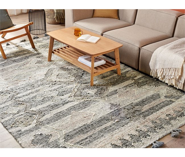 Beliani Alfombra de pelo corto ARATASHEN 200x300 Gris