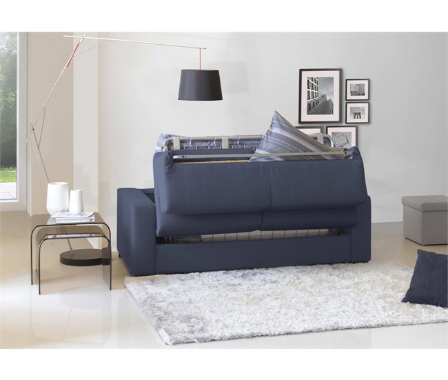 Sofá cama 2 plazas en tela Dababo Azul Marino