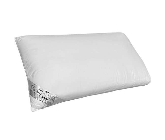 Almohada Segura Moshy de Fibra Alta 75x35 Blanco