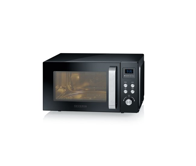 Microondas con Grill y Convección de 25 L SEVERIN, MW 7752, 900 W Negro