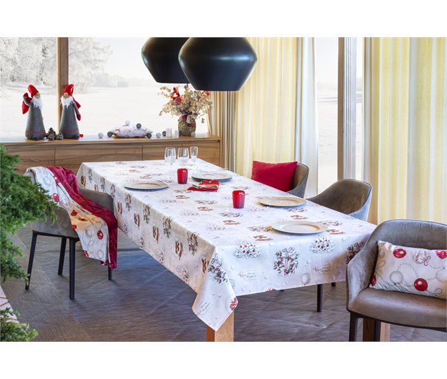 MANTEL DE NAVIDAD XMAS DAYS Blanco