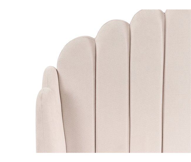 Beliani Cama con somier Poliéster AMBILLOU 157x214 Beige