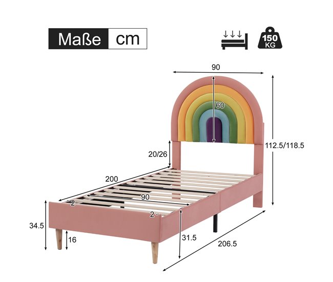 Camas infantiles Rosa