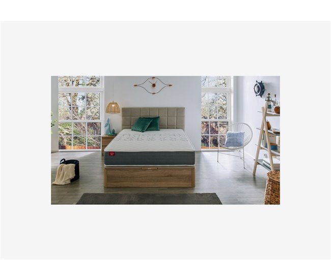 Colchón SKYLIGHT 8K PIKOLIN de espuma Adaptex + canapé gratis Grupo Pikolin color cerezo 