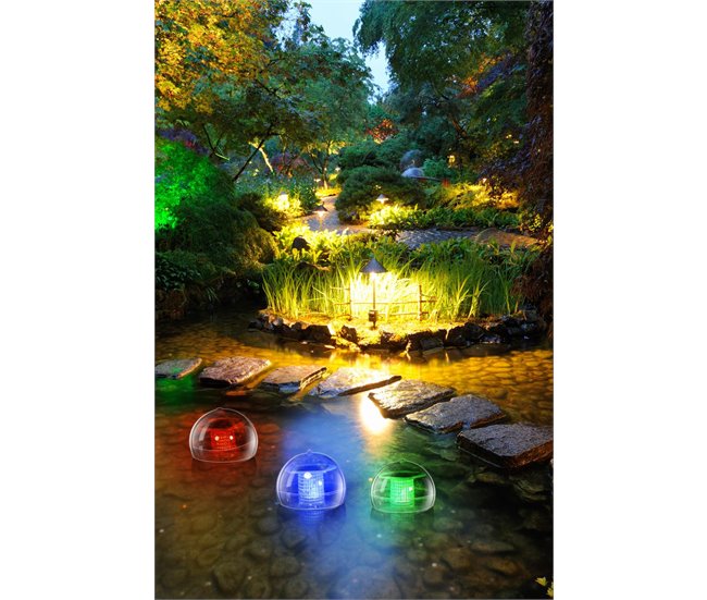 Globo solar flotante marca GRUNDING 11cm Transparente