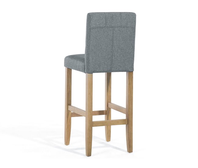 Beliani Silla de bar MADISON Gris