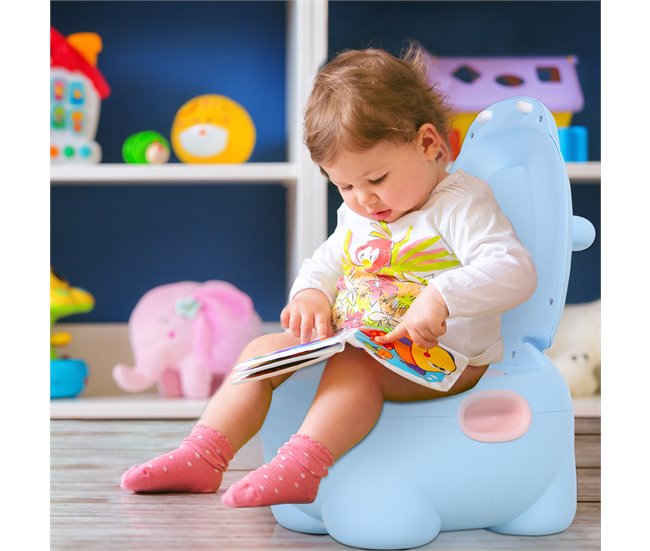 Orinal Infantil TPE, Plástico HOMCOM Azul