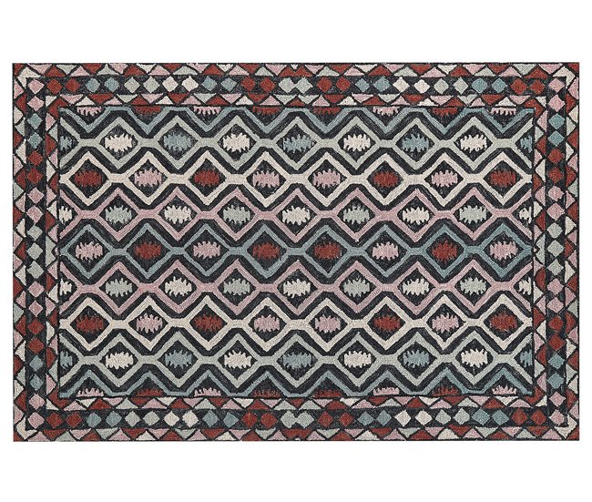 Beliani Alfombra de pelo corto HAYMANA 160x230 Multicolor