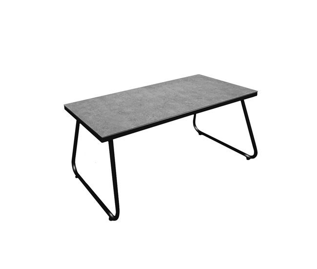 Acomoda Textil – Jardín Sofá + 2 Sillones + Mesa (4 Piezas) Negro