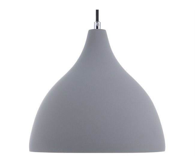 Lámpara de techo LAMBRO Beliani Gris Claro