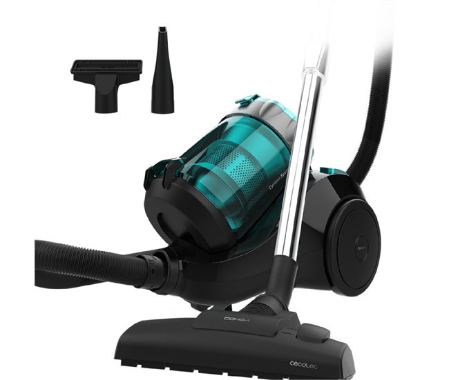 Aspirador trineo Conga Rockstar Multicyclonic Compact Cecotec Negro