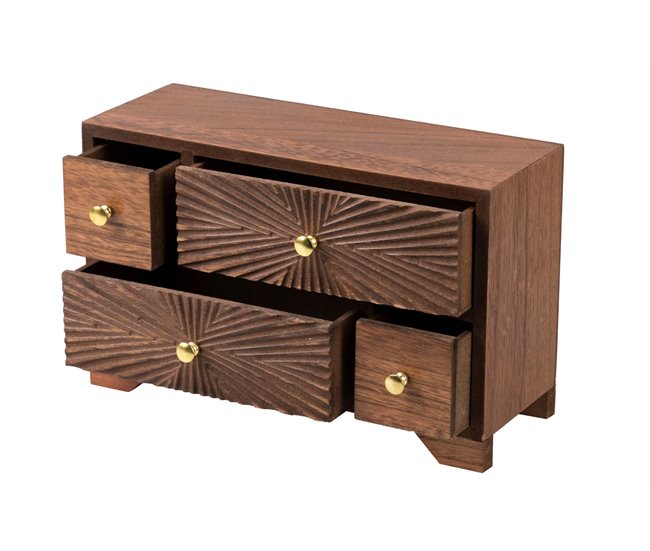 Joyero Madera Adda Home Marron