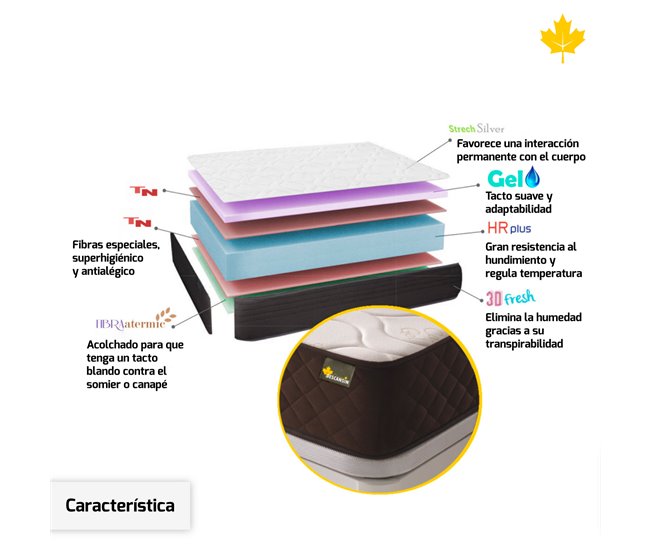 Pack Colchon + Cabecero Tapizado + Somier Descansin 