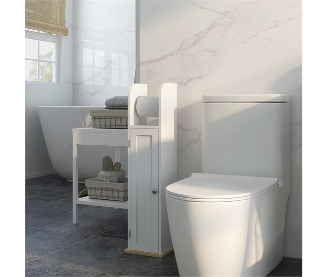 Armario de Baño MDF, Melamina de Madera kleankin, hogar - baño Blanco