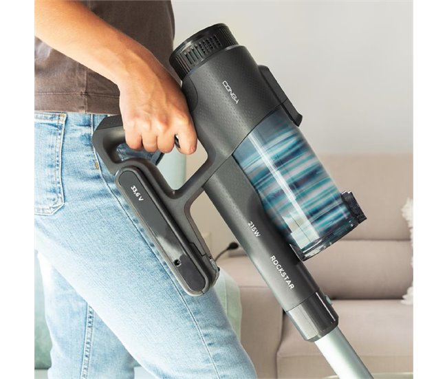 Aspirador Vertical Conga Rockstar 1500 Ray Eternal Cecotec Negro