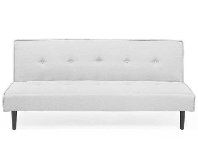 Beliani Sofá de 3 plazas Poliéster VISBY Azul Marino