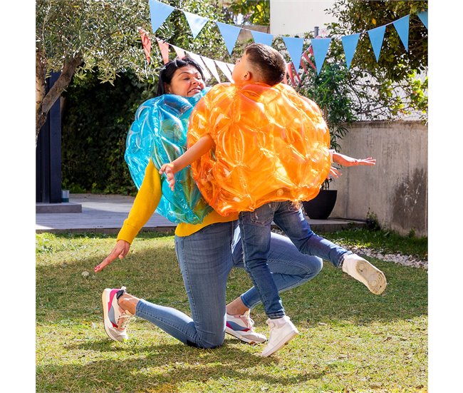 Pelota Burbuja Hinchable Gigante Parachoques Azul