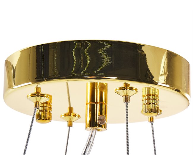 Beliani Lámpara araña MALACCA Multicolor