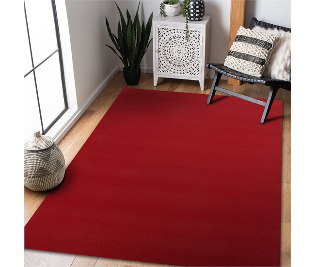 Alfombra con refuerzo de goma RUMBA 100x400 Rojo