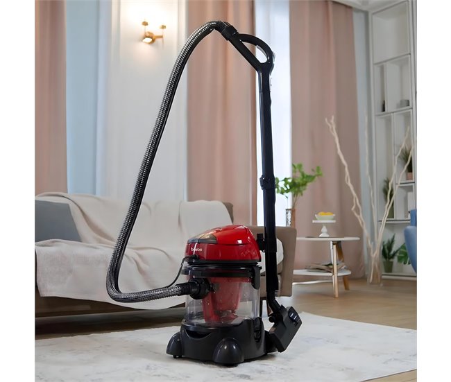 Aspirador industrial Briebe Vira Negro/ Rojo