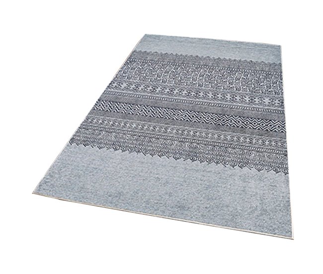 Alfombra De 100 X 200Cm 200x100 Gris