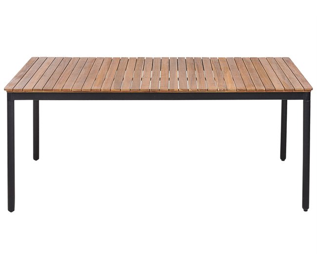Beliani Conjunto de comedor VALLESE Madera Clara