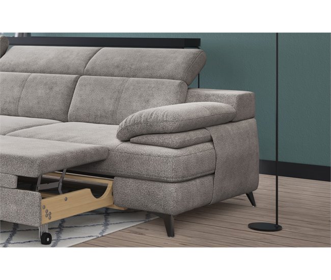 Chaise longue con cama TITUS Beige