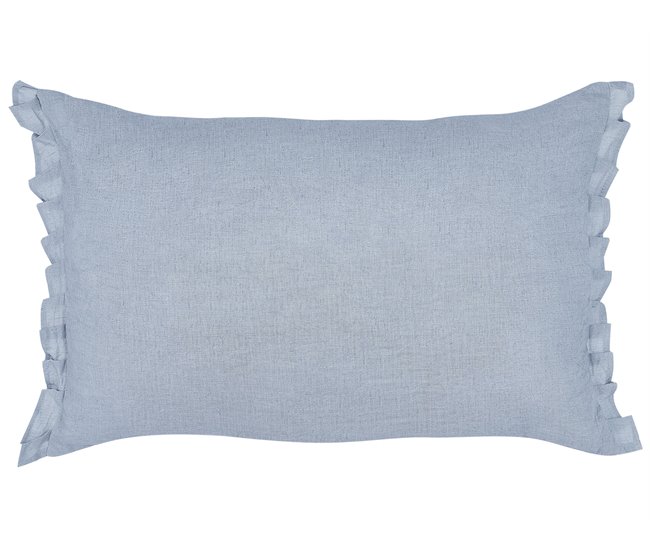 Beliani Cojín decorativo SASSAFRAS 45x10 Azul Claro
