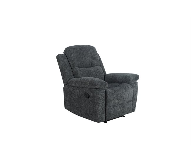 Sillón ALYSA relax manual gris oscuro Gris Oscuro