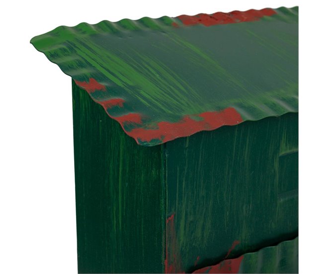 Buzón de metal Verde