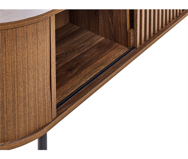 Beliani Mueble TV TAROON Madera Oscura