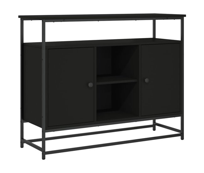 Aparador buffet cómoda armario mueble organizador cocina salón salón Negro