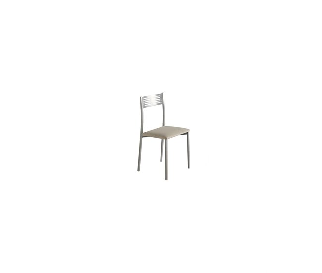 Set 4 sillas de cocina Simil Piel SIDNEY Beige
