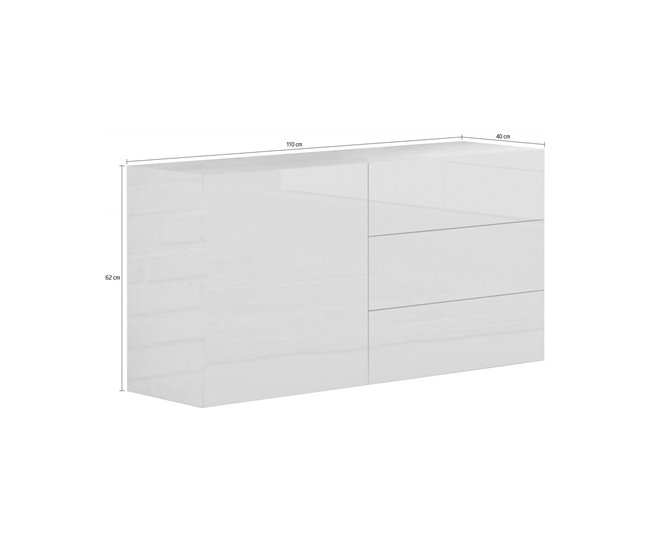 Aparador efecto madera 110 Antracita