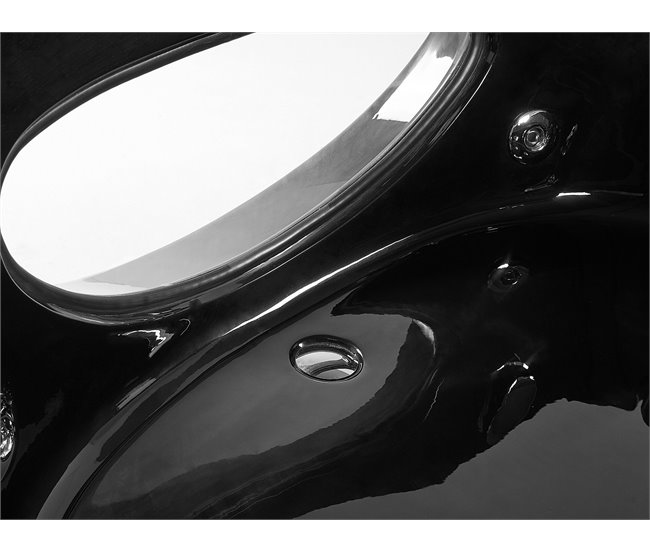 Beliani Bañera de interior TOCOA 146x205 Negro