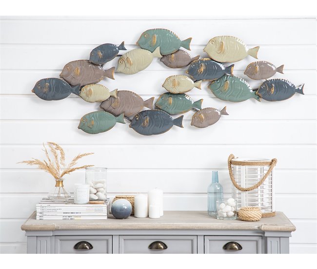 Beliani Decoración de pared FERMIUM Azul