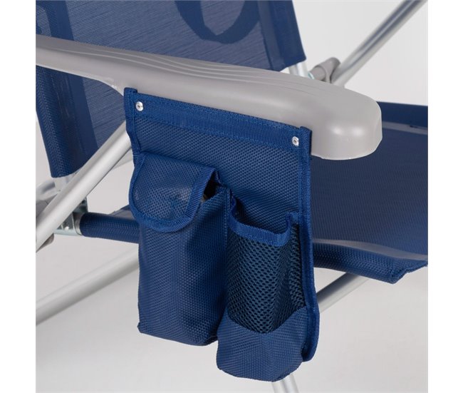 Aktive Pack 2 sillas de playa multiposición Slim Azul